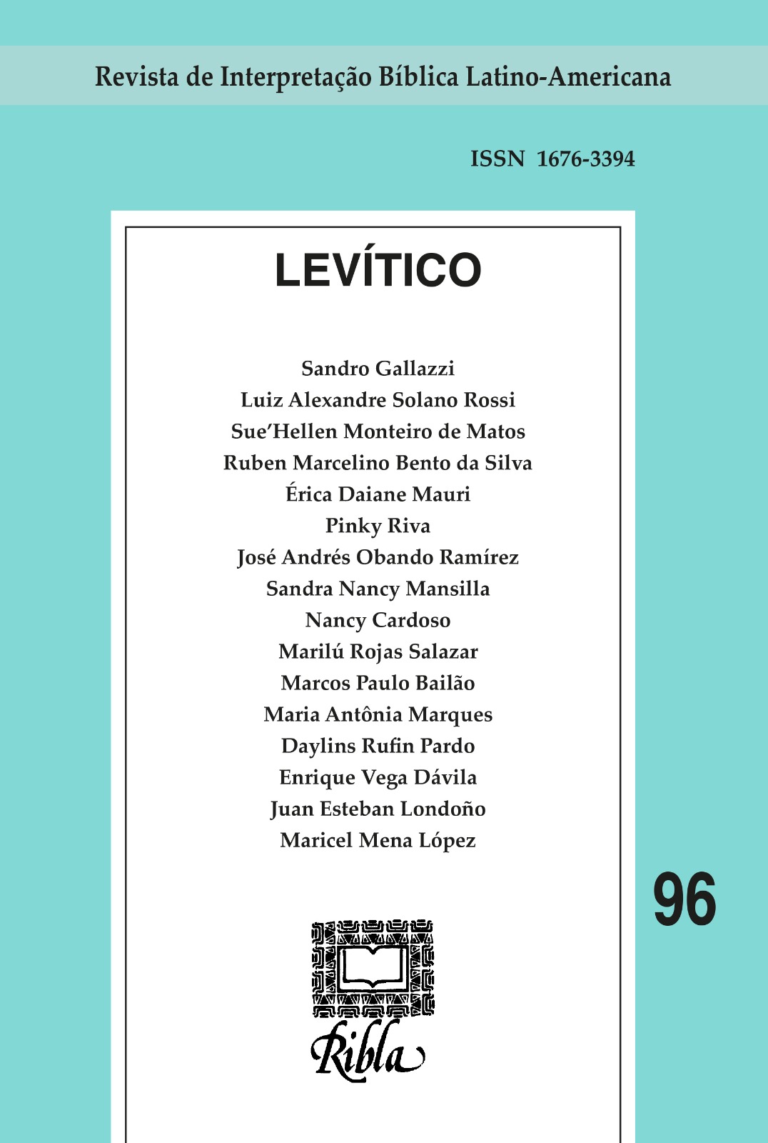 					Visualizar v. 96 n. 2 (2025): Levítico
				